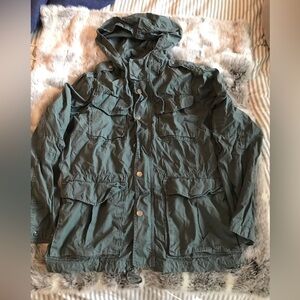 US made Save Khakis United utility jacket green size large